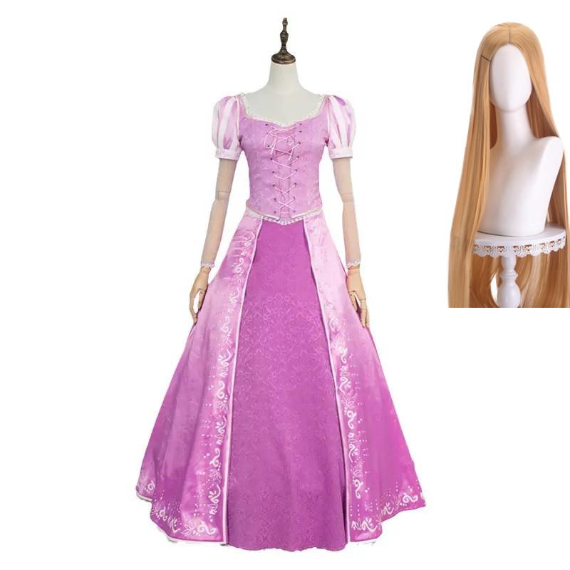 Tangled Rapunzel Cosplay Costume Adult Women