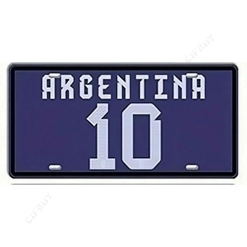 Souvenir Metal License Plate, Custom Auto Sign 15x30cm