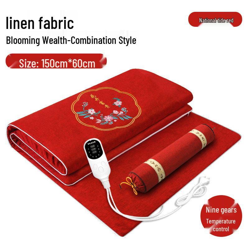 Manta Eléctrica de Moxibustión Calefactora de Temperatura Ajustable y Almohadilla de Compresa Caliente.