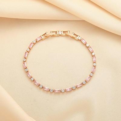 A Stylish and Minimalist Pink Bracelet, an Ideal Accessory for Women.