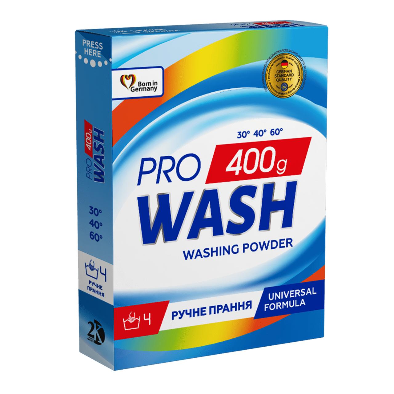 

Універсальний порошок для ручного прання ProWash 400 g