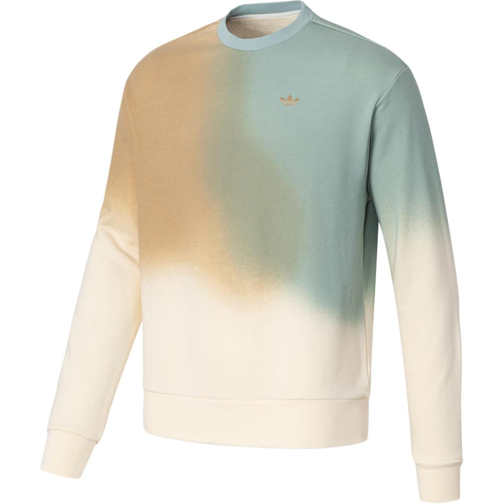 Adidas Originals X Umamiism Collaboration Classic Series Crew Neck Pullover Long Sleeve Sweatshirt Unisex Sweatshirt Off-White HR6443