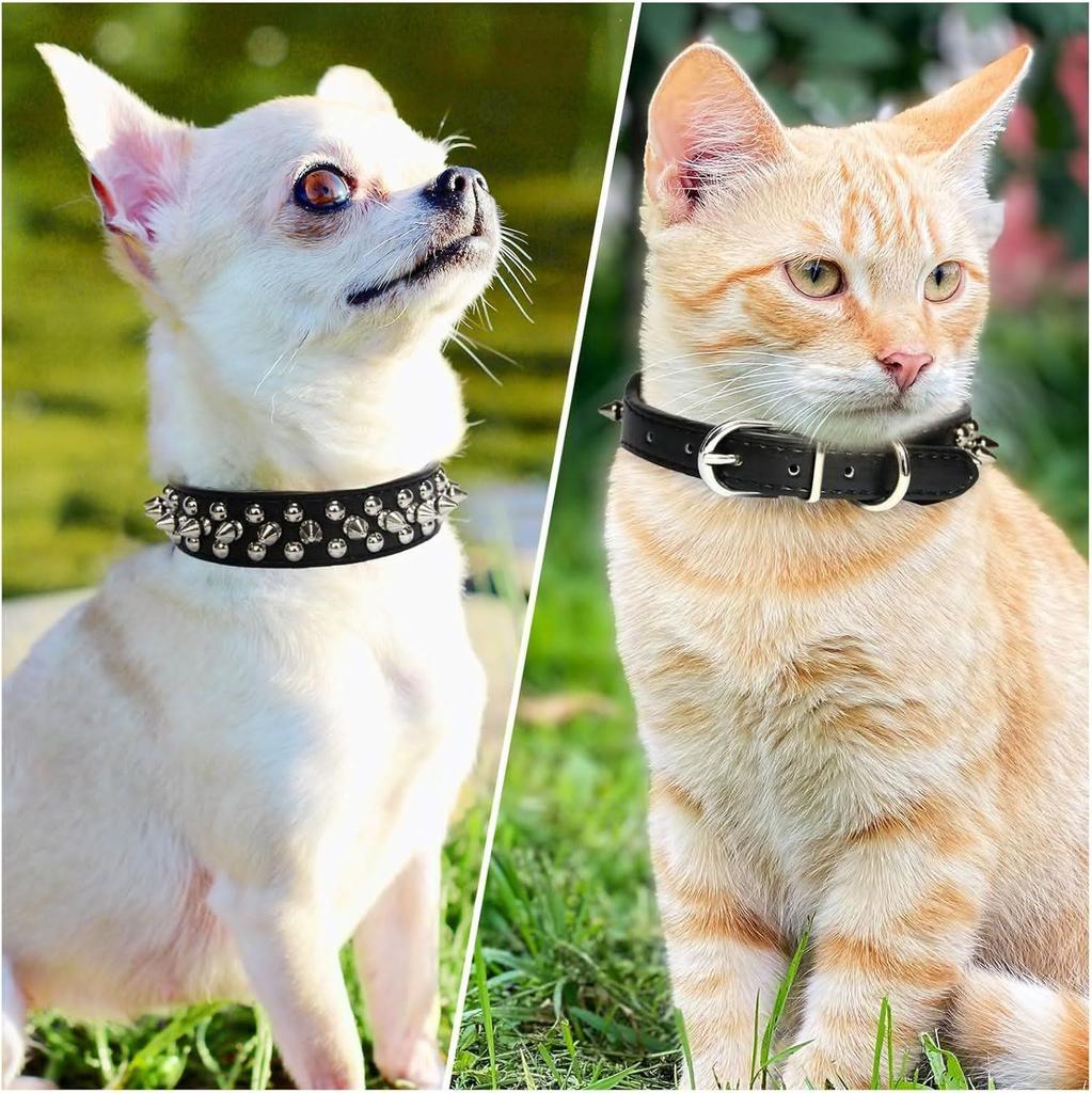 Pet Collar Anti-Bite Rivet Dog Collar Medium Large Dog Dog Dog Neck Punk Style Cat Dog Collar