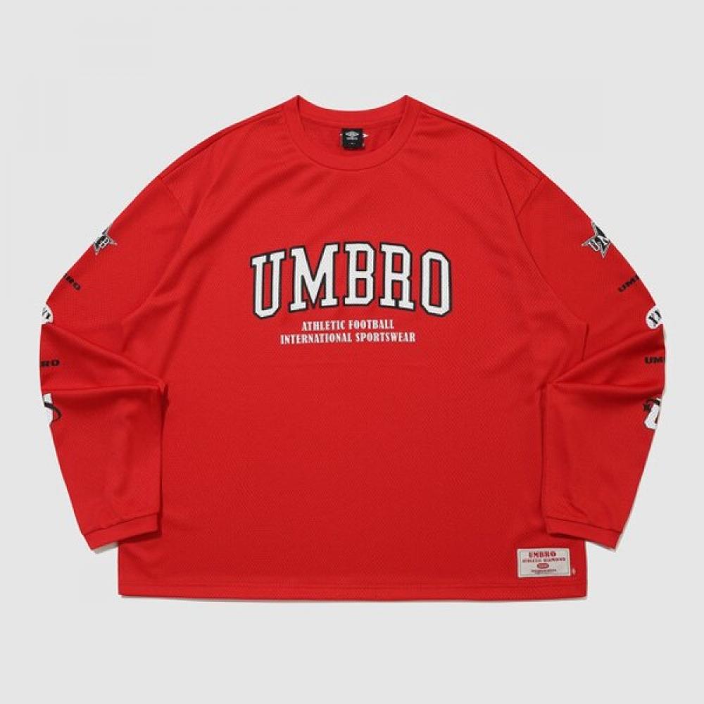 Umbro Men ChanT Mesh Graphic Logo Long Sleeve T shirT Ur321crl71
