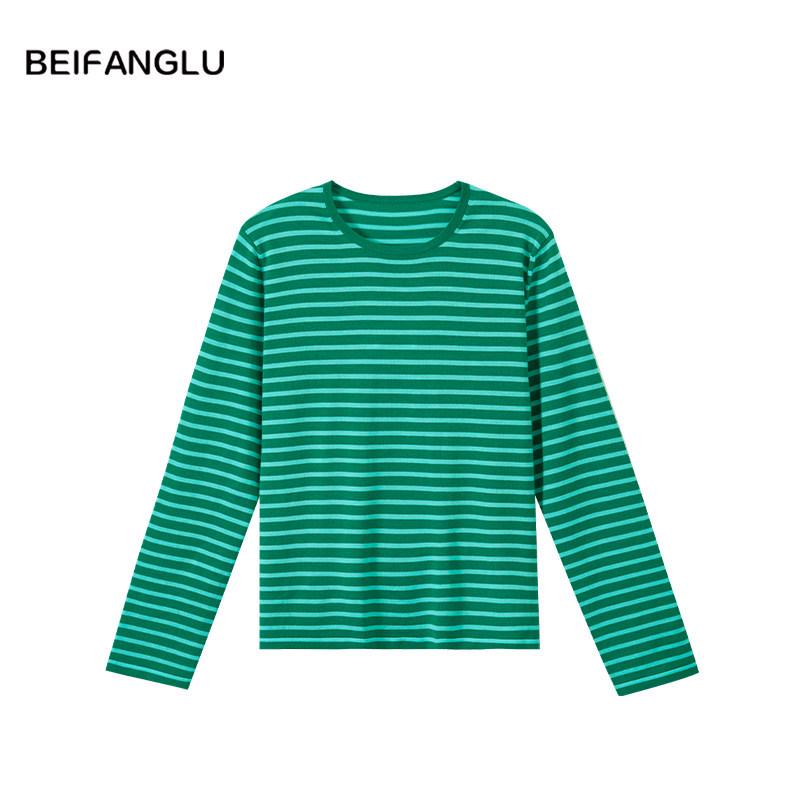 Northern Deer Spring Outfit: 100% Machine Washable, Fine Spun Wool Striped Shirt, 18 Gauge, ZC261044