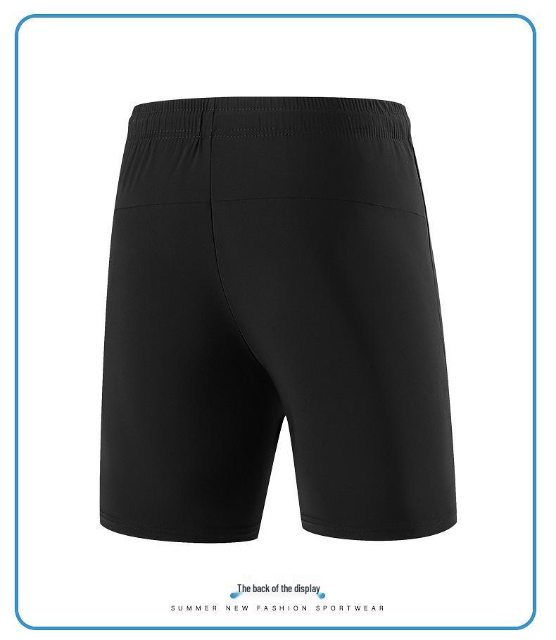 Men's Summer Ice Silk Stretch Shorts - Plus Size, Casual, Thin Beachwear