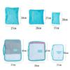 6pcs Packing   Luggage Bags   High quality Travel Travel Luggage Packing  s Set with Toiletry Bag Grey