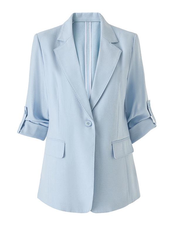 Women's Five-Sleeve Loose Linen Blazer for Summer 2026 - New Casual Style