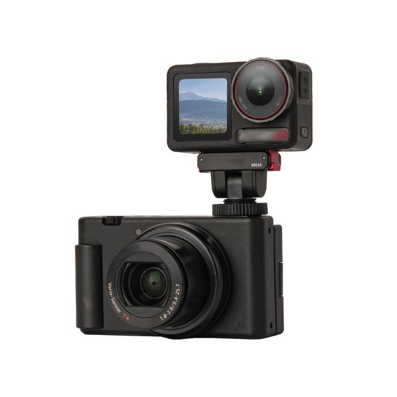 Quick Detach Magnetic Mount for Action 6/5Pro/4/3 Cameras Cold Shoe 1/4 Tripod Screw Hole Full 180Degree Tilt Adjustment