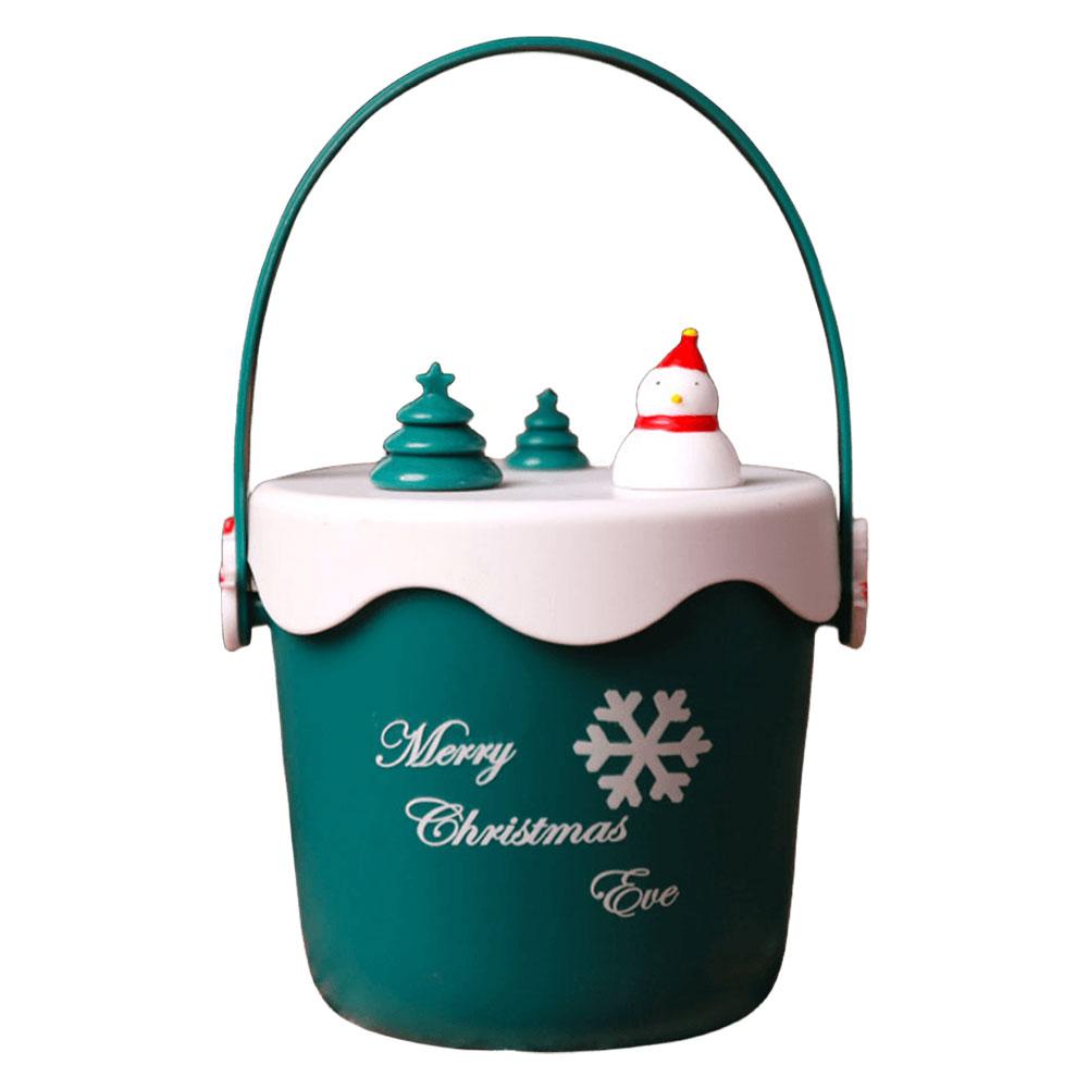Weihnachts-Süßigkeitenbehälter mit Griff, Goody Buckets, Mehrzweck-Geschenkbox für Festivals, Weihnachten, Winterferien, Partyzubehör