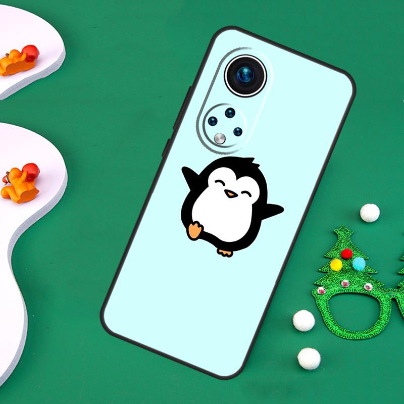 Cartoon Penguin Case For Honor 200 Pro X9c X9b X9a X8a X8b X7a X6a X8 X9 50 70 90 Magic 5 6 7 Lite Cover