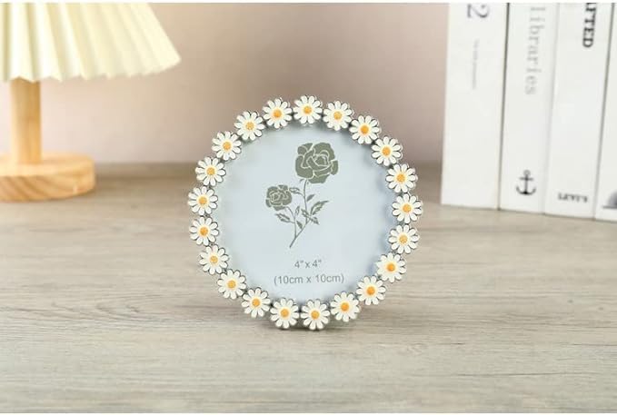 Akikumaya Niedlicher floraler Fotorahmen im 2er-Set (Runde einstellen)