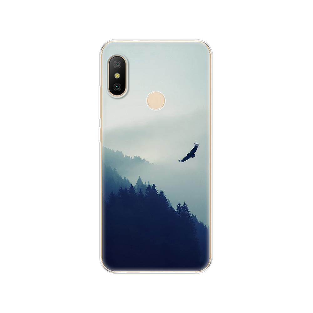 Silikonové pouzdro pro Xiaomi MI A2 LITE Case Full Protection Měkký tpu Zadní kryt Telefon Pouzdra pro Xiomi MI A2 LITE nárazník Coque