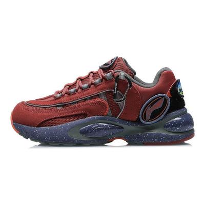 Li Ning V8 Stoßdämpfende Rutschfeste Abriebfeste Atmungsaktive Low-Top Laufschuhe Damen Laufschuhe Karamell ARHP228-3