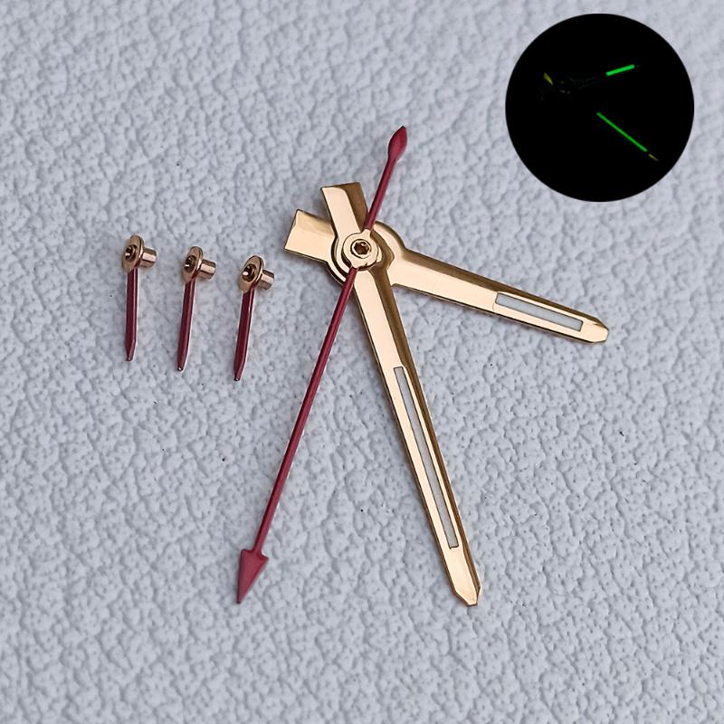 

Vk63 Запчасти для замены стрелок часов Зеленые Светящиеся Кварцевый Механизм Стрелки Часов Указатели Подходят Для Механизма Vk63A A6