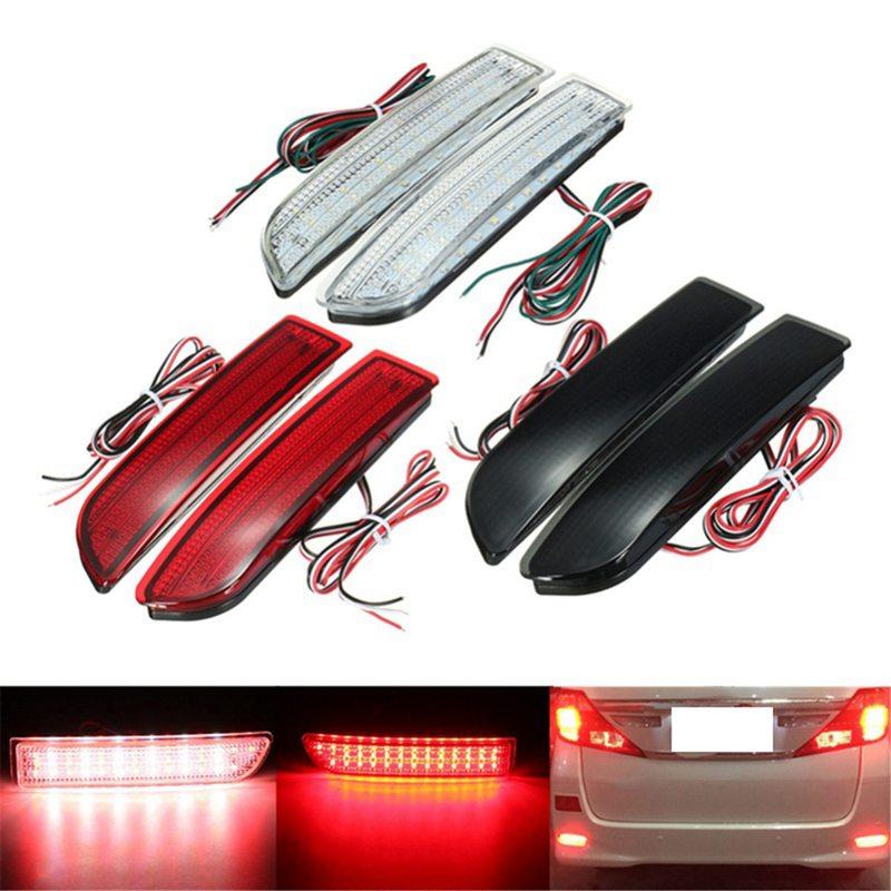 6X Car LED Tail Light Parking Brake Rear Bumper Reflector Lamp For Toyota Avensis/Alphard Mki/Rav4 LED Tail Lights