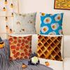 Funny Pillow Food Fried Egg Case Home Dorm Chair Back Short Plush Double-Sided Printing Office Nap Time Cushion Cover
