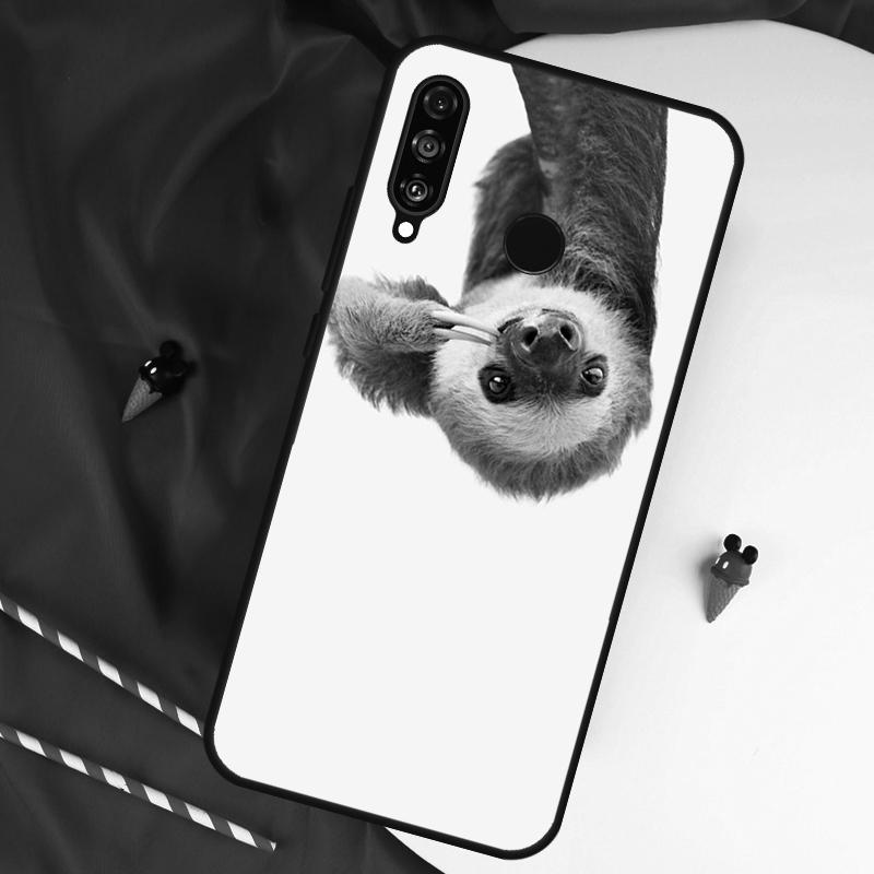 Sloth For Huawei Nova 12i 11i 8i 12s 9 10 SE Y90 Y60 Y70 Y72 Y61 Y91 P20 P30 P40 Lite P60 Pro Case