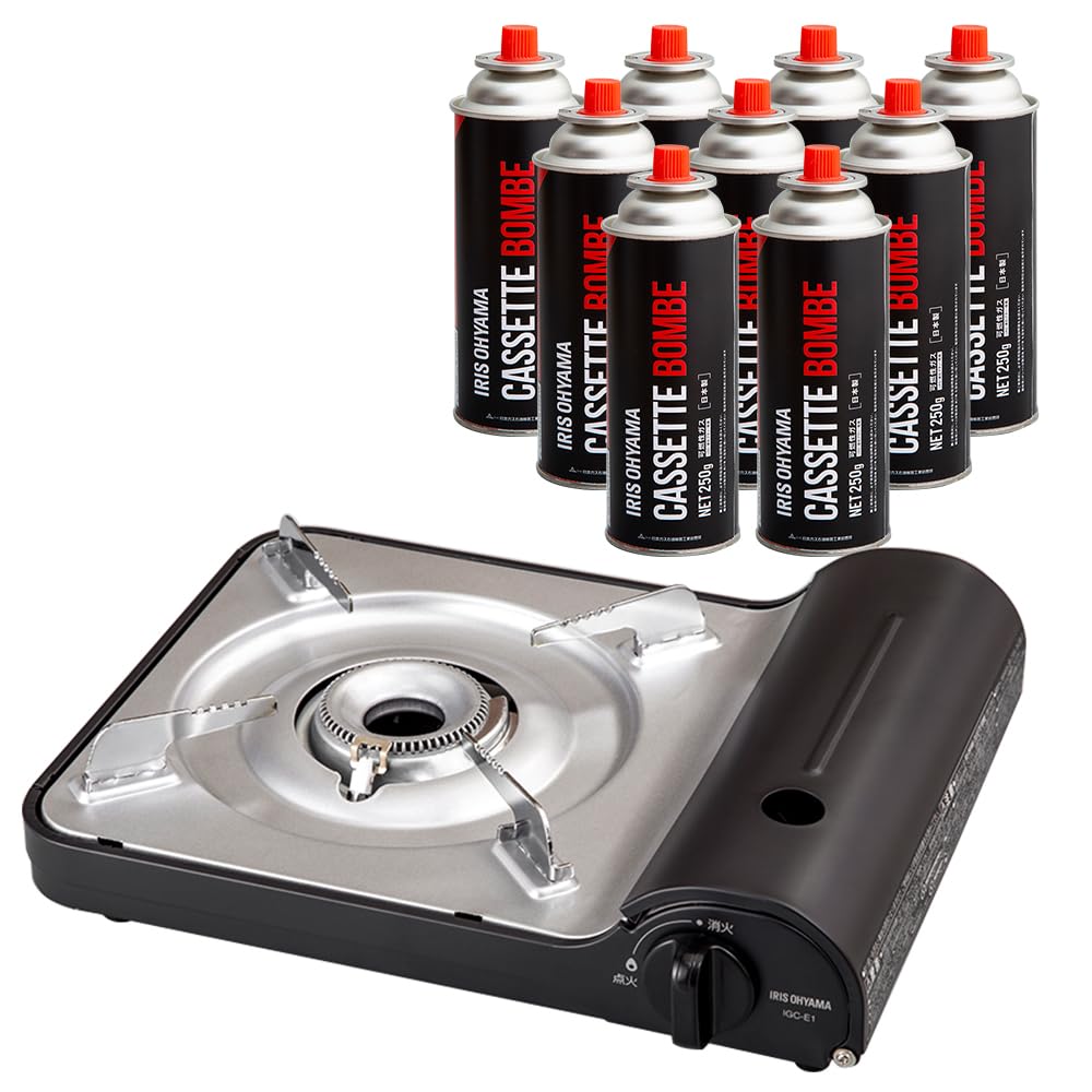 

Iris Ohyama Cassette Stove Charcoal Cassette Cylinder 250g x 3 pieces x 3 sets [Set purchase] IGC-E1-H древесный уголь