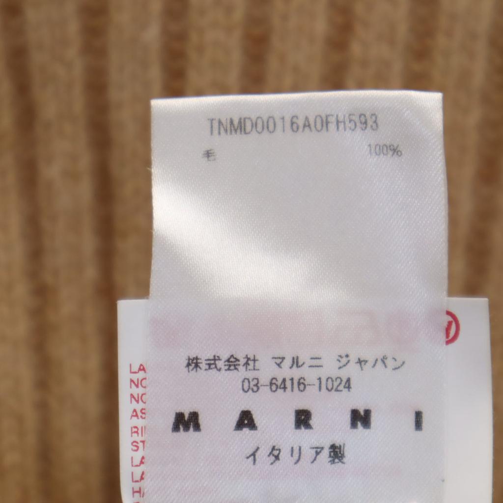 MARNI made in Italy Long sleeve 2WAY sweater 36 beige knit Women Used