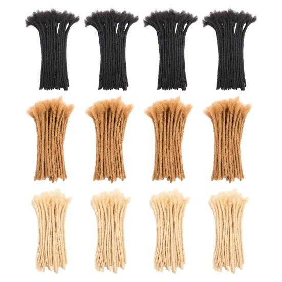10 stk Ekte Person Dreadlock Extensions Afrikanske Hårforlengelser Utsøkt Håndverk Enkel å Installere Vedlikeholde Dreadlock Extensions