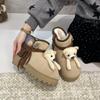 Women's Fur One Cartoon Cute Thick Bottom Winter Lightweight Warm Snow Boots Non-slip Wear Casual Sports Bread Cotton Shoes