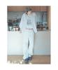 Cotton Curved Pants Ivory