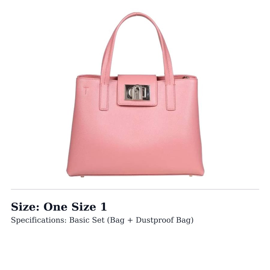 Furla Borsa Tote in Pelle Grain 1927 Media da Donna Rosa WB00560-ARE000-PO000