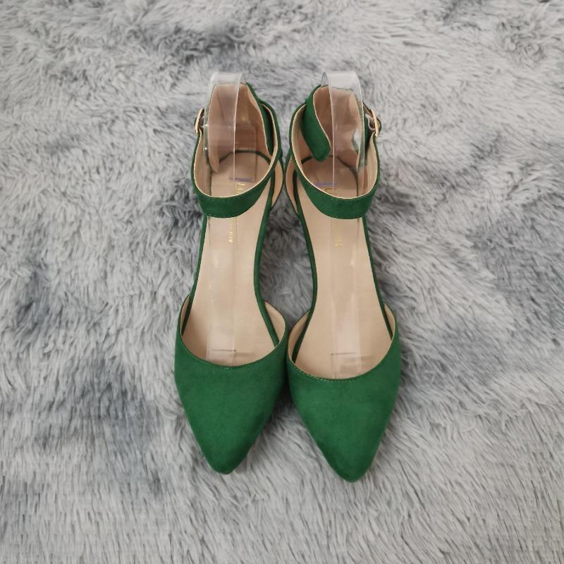 Women Ankle Straps Sandals Summer Classic Lady Bridal Suede Thick Heel Sexy Pumps Open Toe Office Wedding Party Dress Shoes