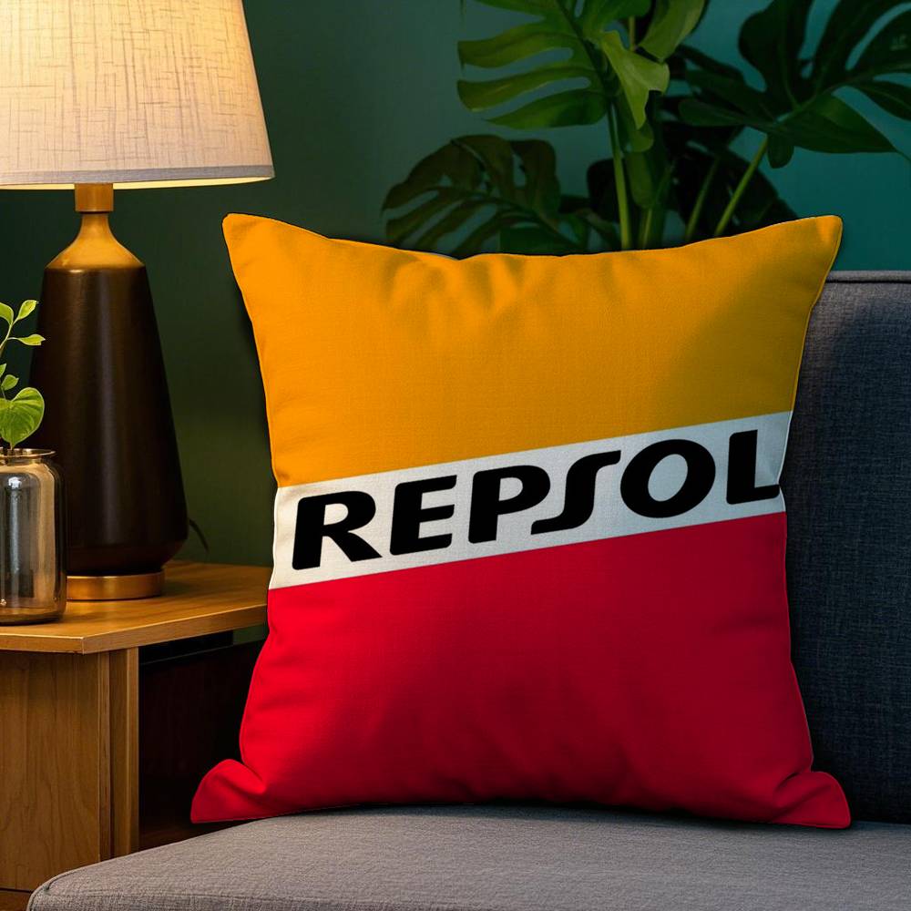 Fashion R-RepsolS Pillow Case Plush Fabric Soft Double Sided Print Home Sofa High Quality Cushion Cover Throw
