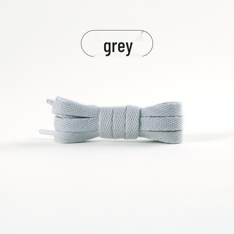 

Colorful Flat Shoelaces - Free Shipping - Universal Fit for Air Force, Skate, Vans - One Pair (White/Black) 60 cm