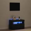 Mobile TV effetto Rovere Nero 60 x 35 x 40 cm Legno Ingegnerizzato