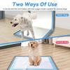 Folding Non Slip Pee Pad Holder 89.5x65CM Silicone Dog Pee Pad Holder with Snap and Raised Edge Pet Feeding Mat Pet Supplies