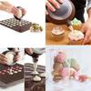 30 Cavity Pastry Cake Macaron Oven Baking Mould Sheet Pad Tray, Silicone DIY Cake Baking Mat, Kitchen Cooking Tools