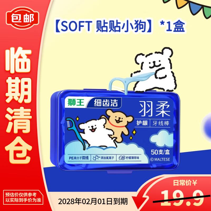 Lion Fine Tooth Gum Care Double Line Dental Floss Sticks