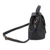 PU Messenger Handbag Stylish Vintage Women Shoulder Bag with Multiple Pockets Adjustable Strap Black Free Size