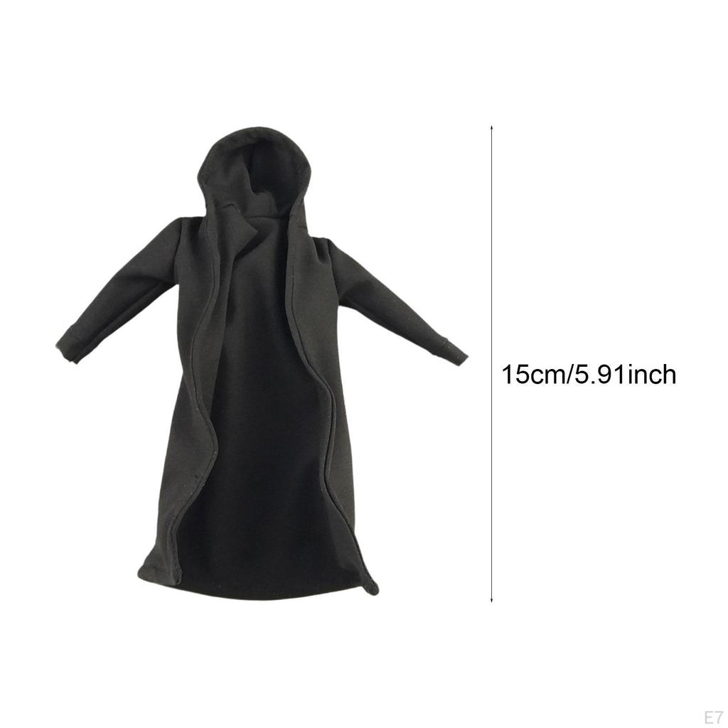1/12 Scale Male Coat Model Miniature Decoration Accessories Cosplay Windbreak Figure Clothes,