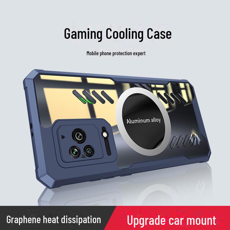 

Графеновый теплоотводящий чехол для Black Shark 5 Pro/5/4 Pro/5RS - полная защита и защита от падений 5 синий