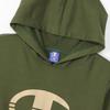 Parka Kinder Langarm Schriftzug Logo Kapuzenhemd Schule Jungen Khaki [Champion] CK-YS103