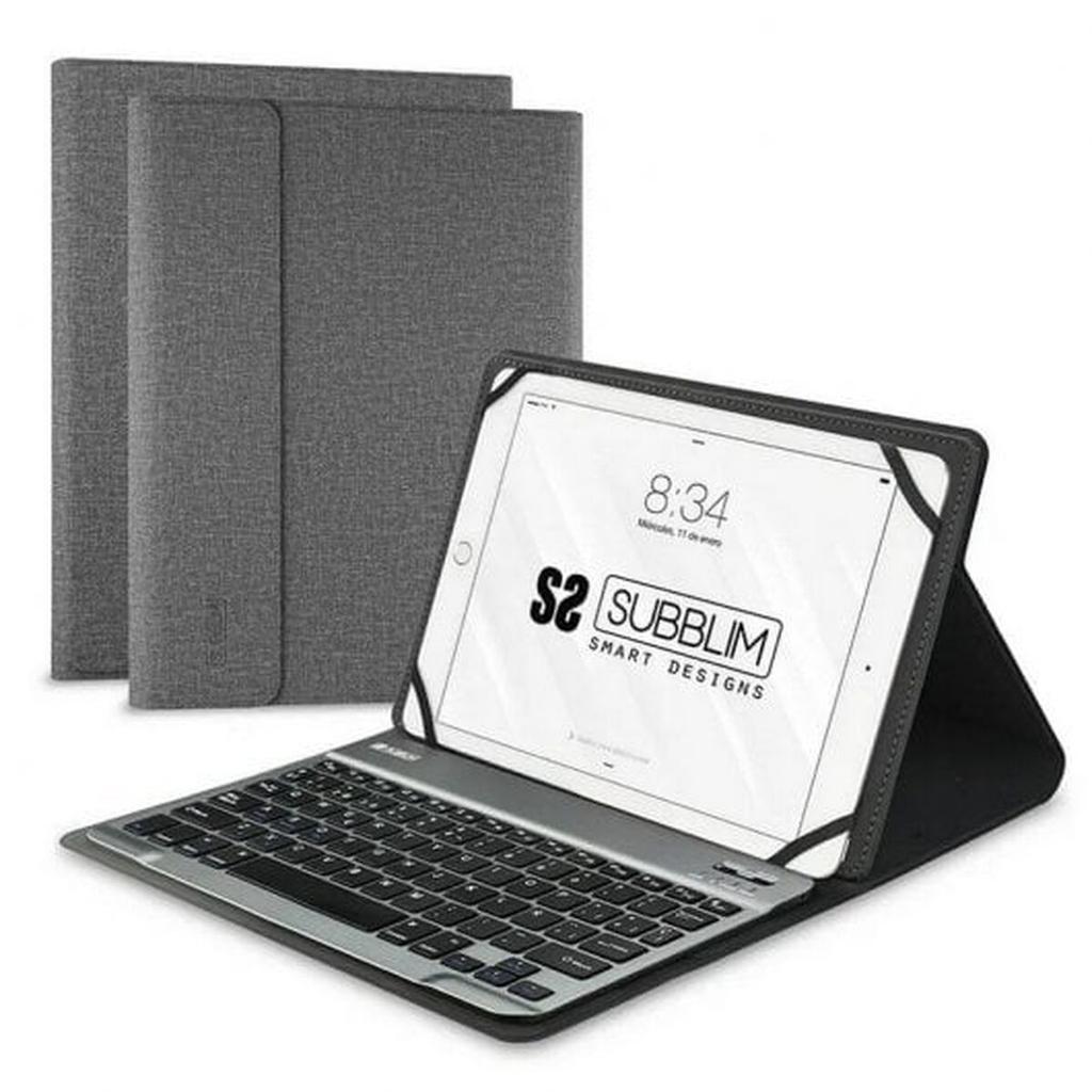 Case for Tablet and Keyboard Subblim SUB-KT2-BT0002 Grey Spanish Qwerty