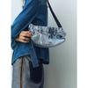Women's Denim Bag Casual Bag Cool Girls Bags Soft Bag Solid Color Vintage Bag