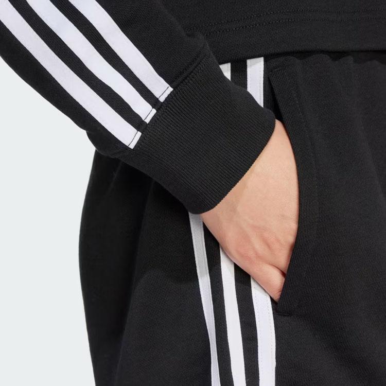 Adidas Originals 3-Stripes French Terry Shorts Dameshorts Svart IU2517