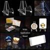 5pcs Acrylic Display Stands, Display Bases, Small Collectible Display Platforms, Multifunctional Holders for Collectibles