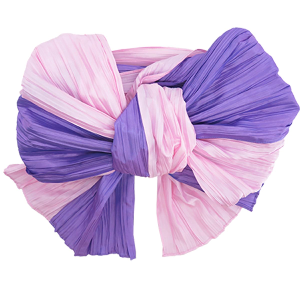 

Adult pleated obi (sash) - bicolor, wrinkled finish. Available in 10 colors. Perfect for adult yukata wear. (Light purple, pink)