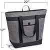 Large Capacity Waterproof Oxford Cloth Ice Pack Picnic Tote - Foldable, Stain Resistant, Insulated Lunch Bag