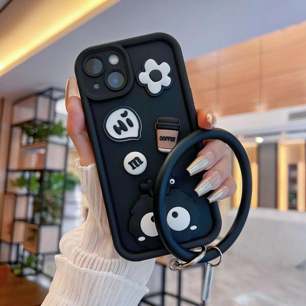 The new model is suitable for OPPO Reno12F mobile phone case three-dimensional funny briquettes Realme C67 creative couple cover
