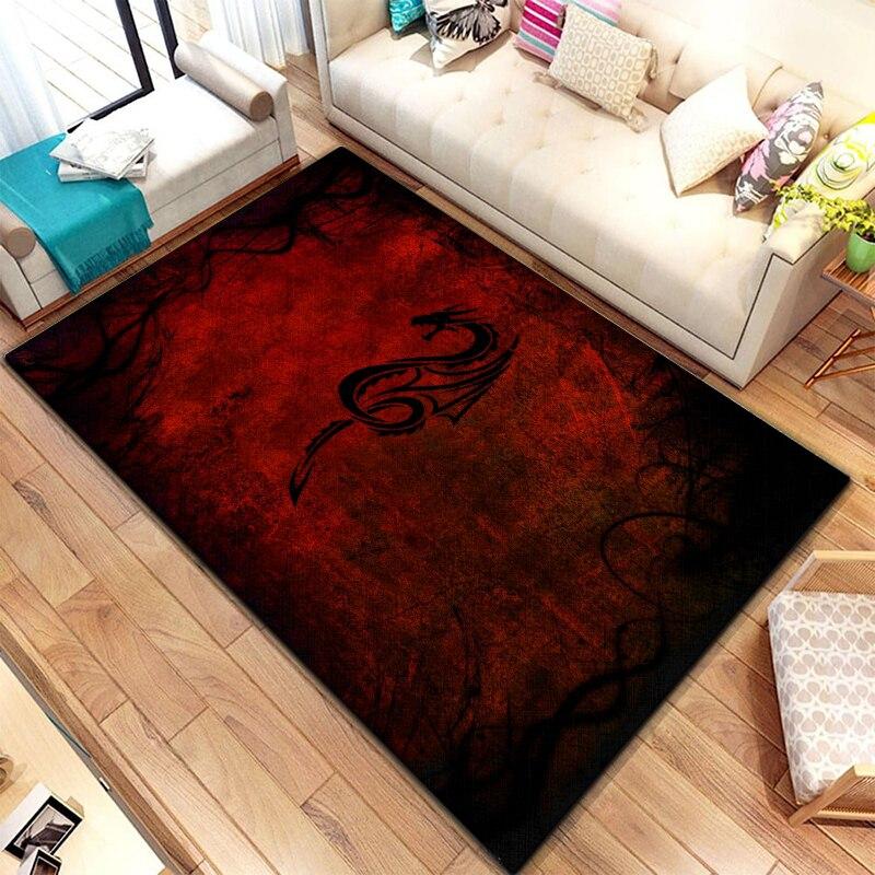 Alfombra personalizada HD de dragón chino, decoración del hogar, estera de camping, estera de cocina para baño, estera de yoga, alfombras para sala de estar
