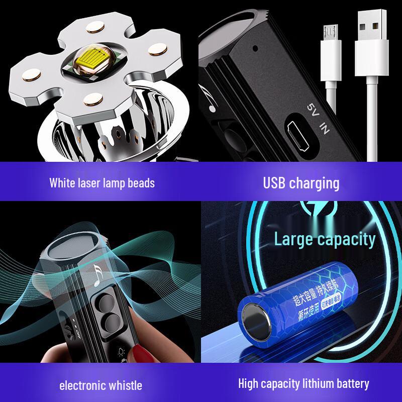 XuanYong QB-293 Outdoor Whistle Flashlight