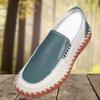 Real leather men's shoes handmade online casual leather shoes for men to step on dad's shoes for summer