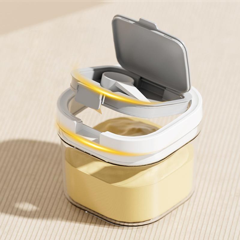 Food grade sealed jar, milk powder storage jar, portable plastic separate milk powder box for outdoor use